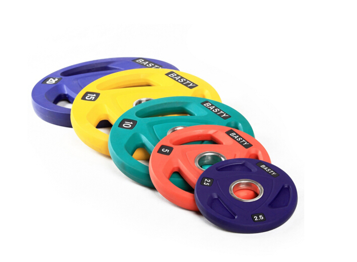 商用TPU彩色杠鈴片健身房專(zhuān)用杠鈴無(wú)異味環(huán)保 50mm大口徑手抓式 120KG