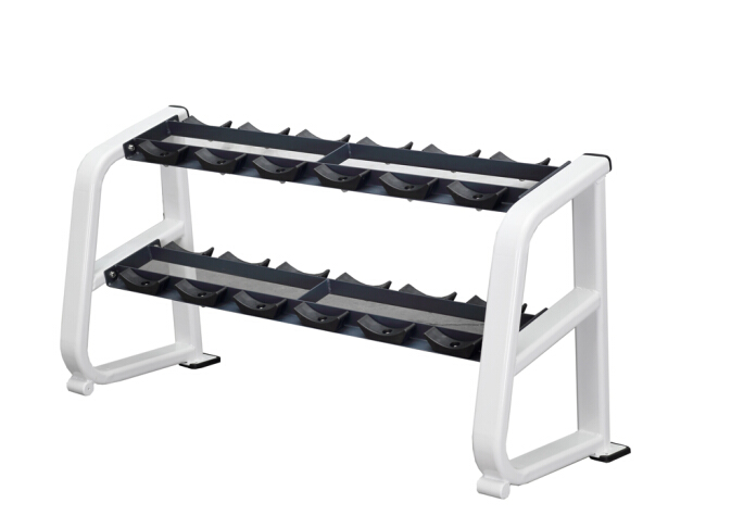 商用健身房專(zhuān)用器械力量器械專(zhuān)項(xiàng)器械無(wú)氧健身器械 BK1043 雙層啞鈴架(六對(duì))