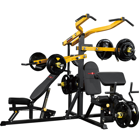 康強(qiáng)免維護(hù)力量訓(xùn)練器三方位綜合訓(xùn)練器BK-167三人站大型組合健身器材